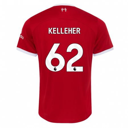 Kandiny Homme Maillot Caoimhín Kelleher #62 Rouge Tenues Domicile 2023/24 T-Shirt