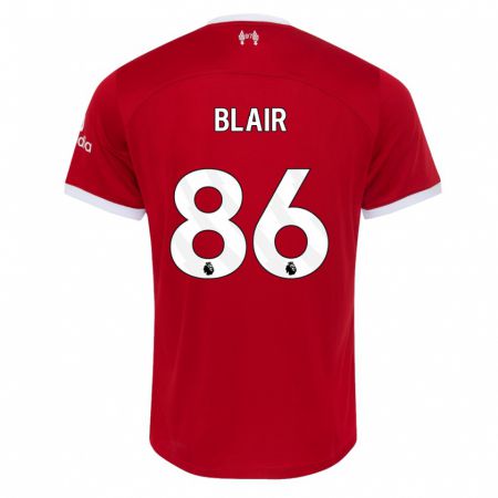 Kandiny Homme Maillot Harvey Blair #86 Rouge Tenues Domicile 2023/24 T-Shirt
