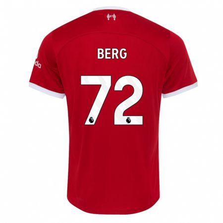 Kandiny Homme Maillot Sepp Van Den Berg #72 Rouge Tenues Domicile 2023/24 T-Shirt