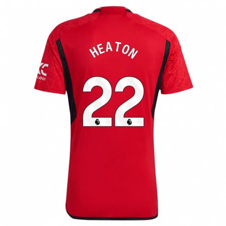 Kandiny Homme Maillot Tom Heaton #22 Rouge Tenues Domicile 2023/24 T-Shirt