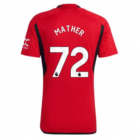 Kandiny Homme Maillot Sam Mather #72 Rouge Tenues Domicile 2023/24 T-Shirt