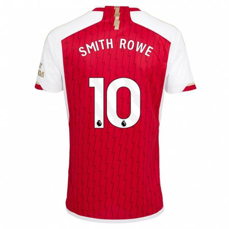 Kandiny Homme Maillot Emile Smith Rowe #10 Rouge Tenues Domicile 2023/24 T-Shirt