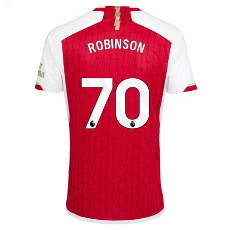 Kandiny Homme Maillot Josh Robinson #70 Rouge Tenues Domicile 2023/24 T-Shirt