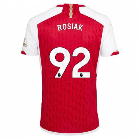 Kandiny Homme Maillot Michal Rosiak #92 Rouge Tenues Domicile 2023/24 T-Shirt