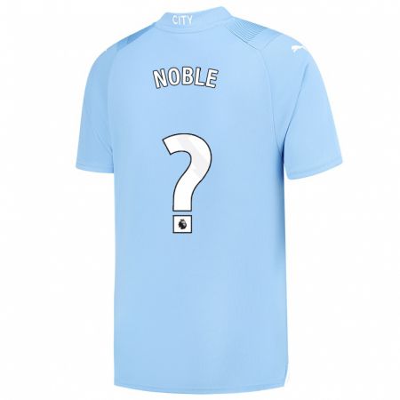 Kandiny Homme Maillot Kian Noble #0 Bleu Clair Tenues Domicile 2023/24 T-Shirt