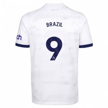 Kandiny Homme Maillot Ellie Brazil #9 Blanc Tenues Domicile 2023/24 T-Shirt