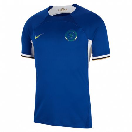 Kandiny Homme Maillot Michael Golding #77 Bleu Tenues Domicile 2023/24 T-Shirt