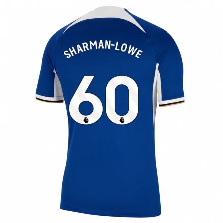 Kandiny Homme Maillot Teddy Sharman-Lowe #60 Bleu Tenues Domicile 2023/24 T-Shirt