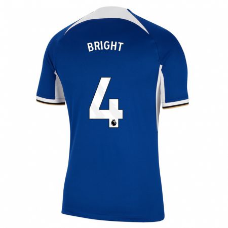 Kandiny Homme Maillot Millie Bright #4 Bleu Tenues Domicile 2023/24 T-Shirt