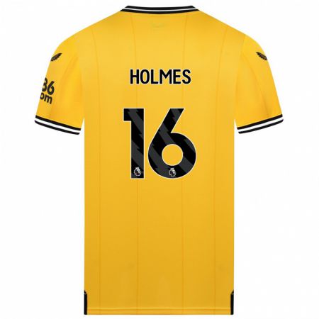 Kandiny Homme Maillot Summer Holmes #16 Jaune Tenues Domicile 2023/24 T-Shirt