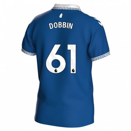 Kandiny Homme Maillot Lewis Dobbin #61 Bleu Royal Tenues Domicile 2023/24 T-Shirt