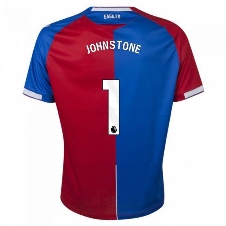Kandiny Homme Maillot Sam Johnstone #1 Rouge Bleu Tenues Domicile 2023/24 T-Shirt