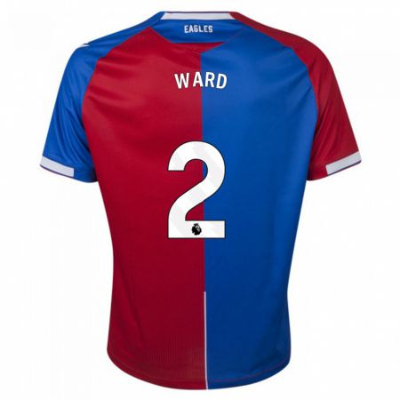 Kandiny Homme Maillot Joel Ward #2 Rouge Bleu Tenues Domicile 2023/24 T-Shirt