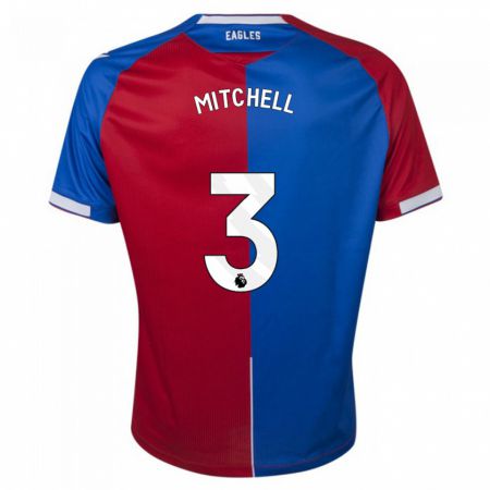 Kandiny Homme Maillot Tyrick Mitchell #3 Rouge Bleu Tenues Domicile 2023/24 T-Shirt