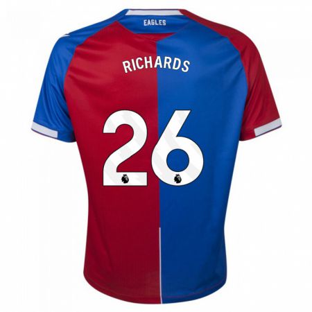 Kandiny Homme Maillot Chris Richards #26 Rouge Bleu Tenues Domicile 2023/24 T-Shirt