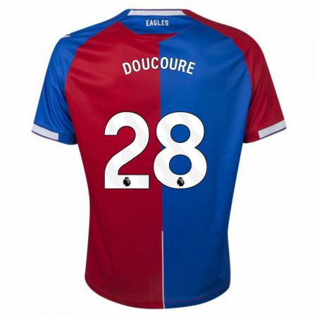 Kandiny Homme Maillot Cheick Doucouré #28 Rouge Bleu Tenues Domicile 2023/24 T-Shirt