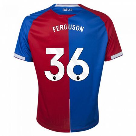 Kandiny Homme Maillot Nathan Ferguson #36 Rouge Bleu Tenues Domicile 2023/24 T-Shirt