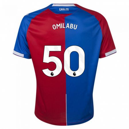 Kandiny Homme Maillot David Omilabu #50 Rouge Bleu Tenues Domicile 2023/24 T-Shirt
