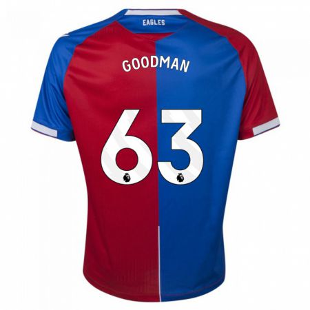Kandiny Homme Maillot Owen Goodman #63 Rouge Bleu Tenues Domicile 2023/24 T-Shirt
