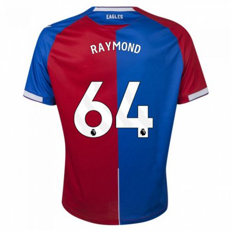 Kandiny Homme Maillot Jadan Raymond #64 Rouge Bleu Tenues Domicile 2023/24 T-Shirt