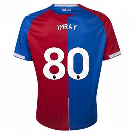 Kandiny Homme Maillot Danny Imray #80 Rouge Bleu Tenues Domicile 2023/24 T-Shirt