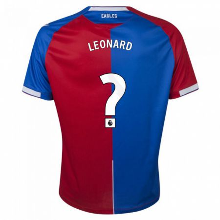 Kandiny Homme Maillot James Leonard #0 Rouge Bleu Tenues Domicile 2023/24 T-Shirt
