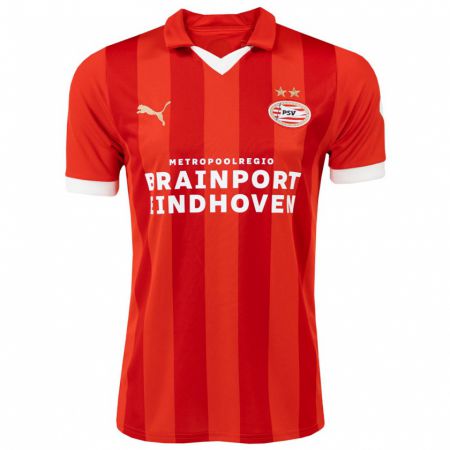 Kandiny Homme Maillot Mauro Júnior #17 Rouge Tenues Domicile 2023/24 T-Shirt