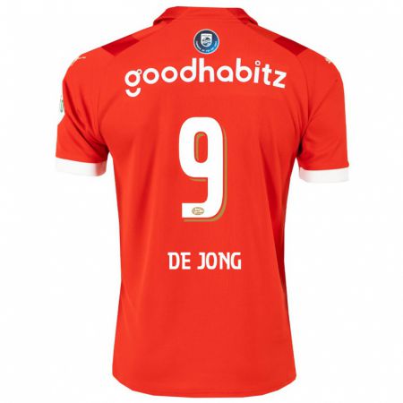 Kandiny Homme Maillot Luuk De Jong #9 Rouge Tenues Domicile 2023/24 T-Shirt