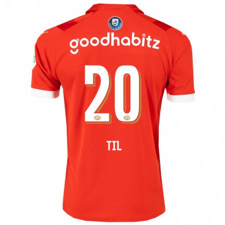 Kandiny Homme Maillot Guus Til #20 Rouge Tenues Domicile 2023/24 T-Shirt