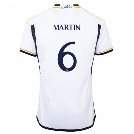 Kandiny Homme Maillot Mario Martín #6 Blanc Tenues Domicile 2023/24 T-Shirt