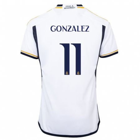 Kandiny Homme Maillot Peter González #11 Blanc Tenues Domicile 2023/24 T-Shirt