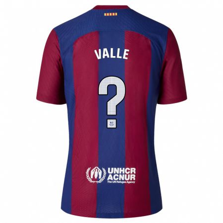 Kandiny Homme Maillot Alex Valle #0 Rouge Bleu Tenues Domicile 2023/24 T-Shirt