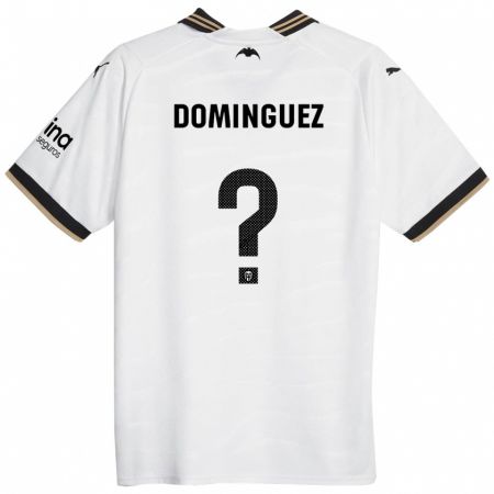 Kandiny Homme Maillot Mario Dominguez #0 Blanc Tenues Domicile 2023/24 T-Shirt