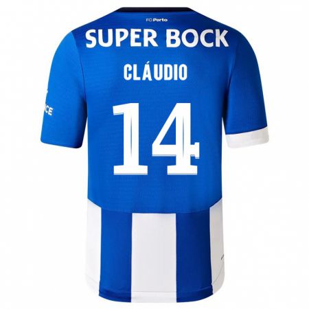 Kandiny Homme Maillot Cláudio Ramos #14 Bleu Blanc Tenues Domicile 2023/24 T-Shirt
