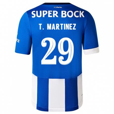 Kandiny Homme Maillot Toni Martínez #29 Bleu Blanc Tenues Domicile 2023/24 T-Shirt