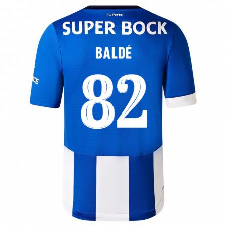 Kandiny Homme Maillot Alfa Baldé #82 Bleu Blanc Tenues Domicile 2023/24 T-Shirt