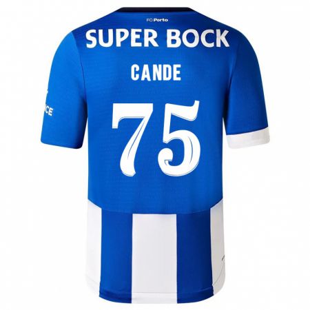 Kandiny Homme Maillot Anhá Cande #75 Bleu Blanc Tenues Domicile 2023/24 T-Shirt