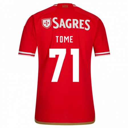 Kandiny Homme Maillot João Tomé #71 Rouge Tenues Domicile 2023/24 T-Shirt