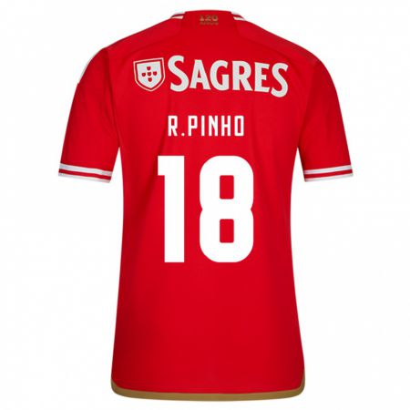 Kandiny Homme Maillot Rodrigo Pinho #18 Rouge Tenues Domicile 2023/24 T-Shirt