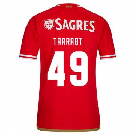Kandiny Homme Maillot Adel Taarabt #49 Rouge Tenues Domicile 2023/24 T-Shirt