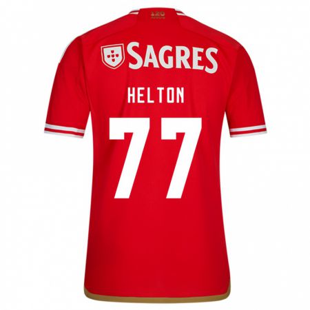 Kandiny Homme Maillot Helton Leite #77 Rouge Tenues Domicile 2023/24 T-Shirt
