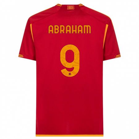 Kandiny Homme Maillot Tammy Abraham #9 Rouge Tenues Domicile 2023/24 T-Shirt