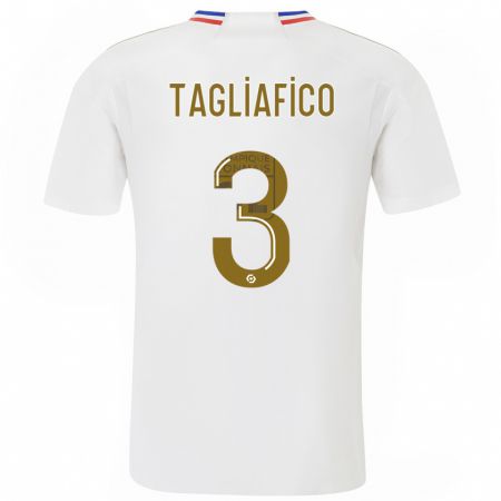 Kandiny Homme Maillot Nicolás Tagliafico #3 Blanc Tenues Domicile 2023/24 T-Shirt