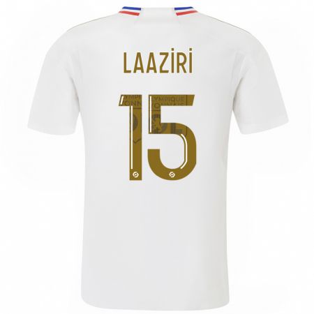 Kandiny Homme Maillot Achraf Laâziri #15 Blanc Tenues Domicile 2023/24 T-Shirt