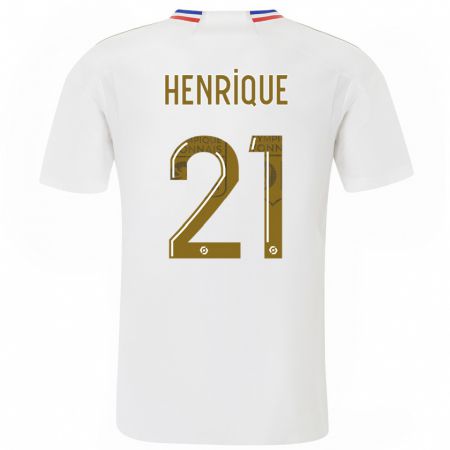 Kandiny Homme Maillot Henrique Silva #21 Blanc Tenues Domicile 2023/24 T-Shirt