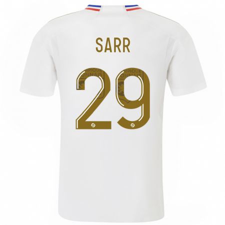 Kandiny Homme Maillot Mamadou Sarr #29 Blanc Tenues Domicile 2023/24 T-Shirt