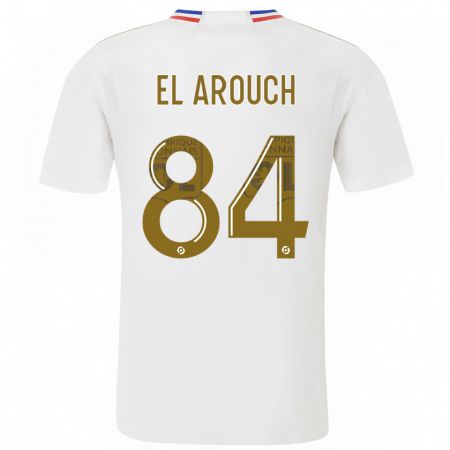 Kandiny Homme Maillot Mohamed El Arouch #84 Blanc Tenues Domicile 2023/24 T-Shirt