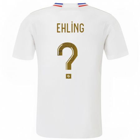 Kandiny Homme Maillot Thibaut Ehling #0 Blanc Tenues Domicile 2023/24 T-Shirt