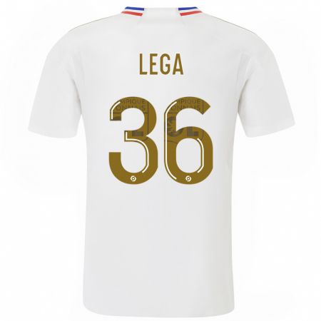 Kandiny Homme Maillot Sekou Lega #36 Blanc Tenues Domicile 2023/24 T-Shirt