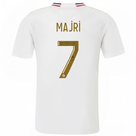 Kandiny Homme Maillot Amel Majri #7 Blanc Tenues Domicile 2023/24 T-Shirt